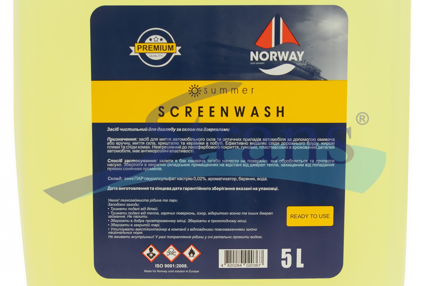 Омивач Скла Літній Norway 5Л. Norwaysummer5L купити в Україні